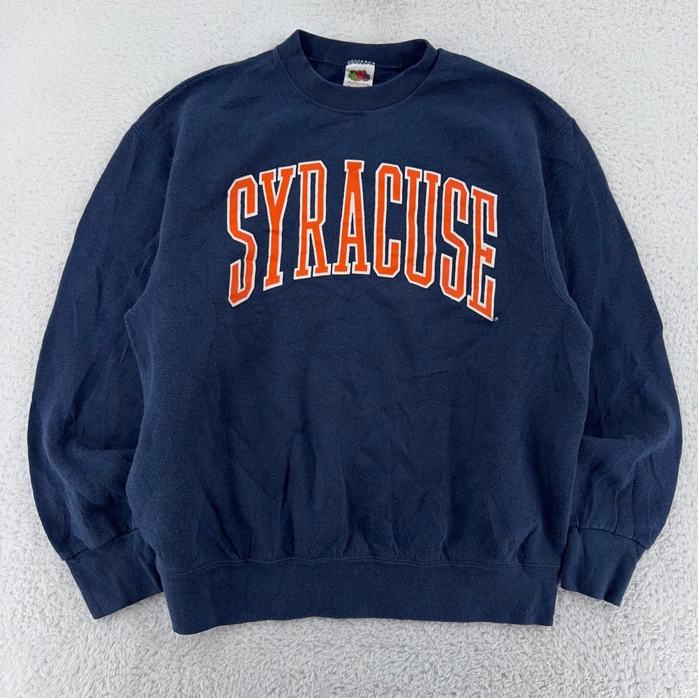 vintage 90s SYRACUSE‎ UNIVERSITY ORANGE CREWNECK SWEATSHIRT MEDIUM/LARGE ncaa